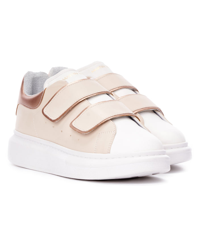 Martin Valen Velocanto’ Women's Laceless Beige Chunky Shoes (2)