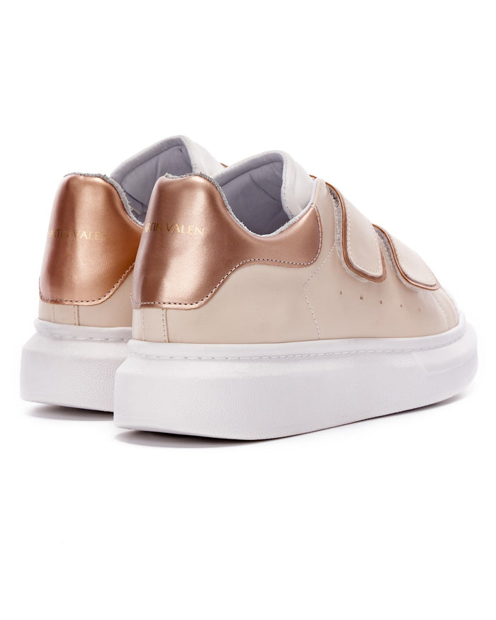 Martin Valen Velocanto’ Women's Laceless Beige Chunky Shoes (3)