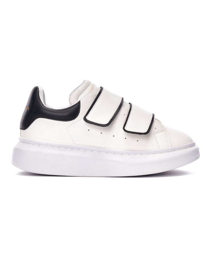 ‘Martin Valen Velocanto’ Women's Laceless Black-White Chunky Shoes