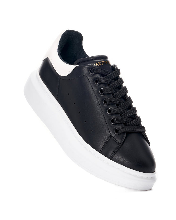 Martin Valen Women’s Chunky Sneakers in Black and White (4)