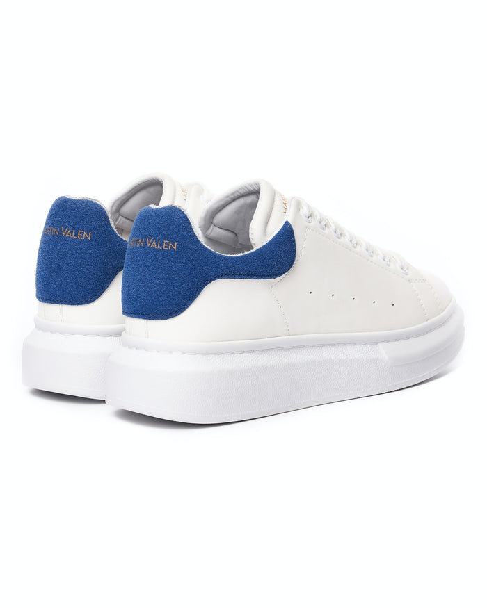 Martin Valen Women’s Chunky Sneakers in White and Blue (3)