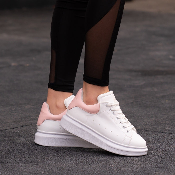 Martin Valen Women’s Chunky Sneakers in White and Pink (5)