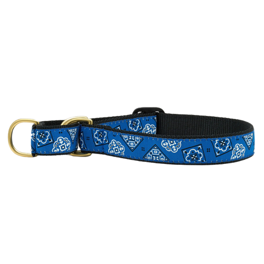 BLUE-BANDANA-DOG-COLLAR-MARTINGALE-NO-PULL