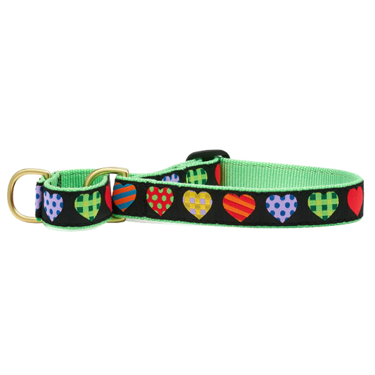 COLORFUL-HEARTS-DOG-COLLAR-MARTINGALE-NO-PULL