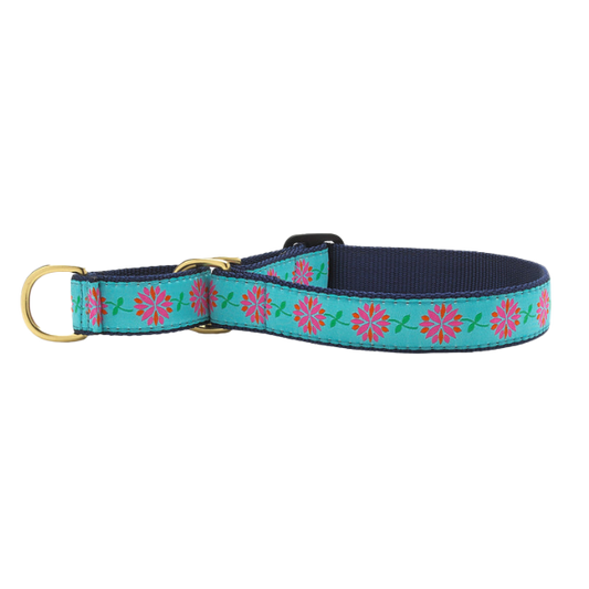 PINK-DAHLIA-DOG-COLLAR-MARTINGALE-NO-PULL