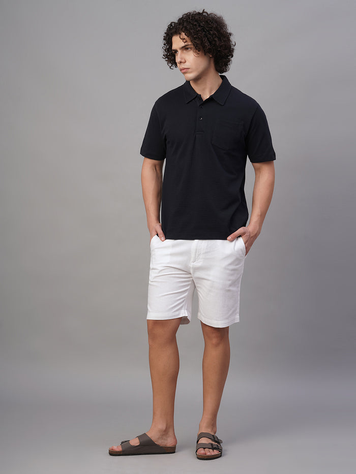 Men's 100% Cotton Polo Pocket T Shirt Navy