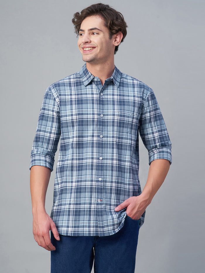 Men's 100% Cotton Regular Collar Shirt Navy