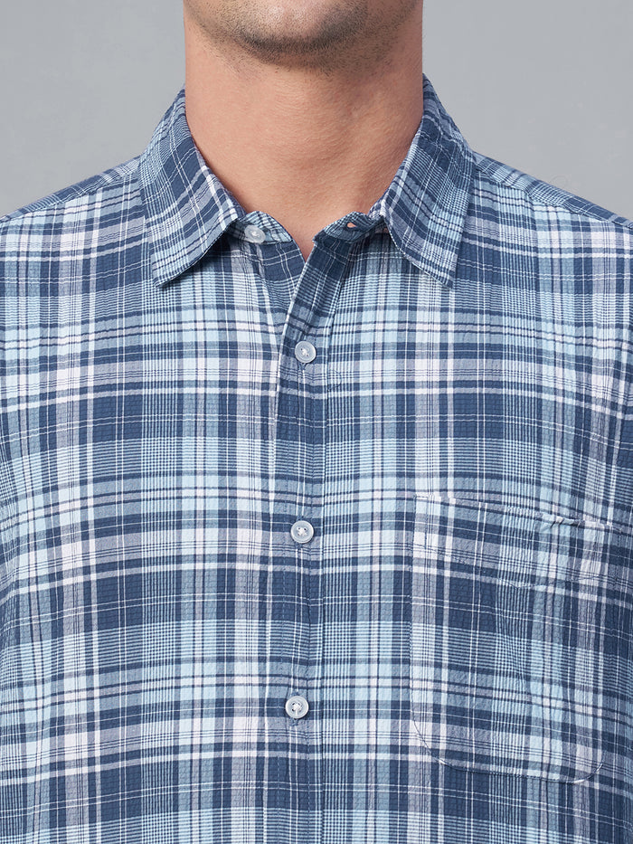 Men's 100% Cotton Regular Collar Shirt Navy
