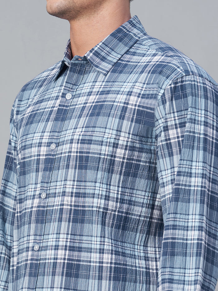 Men's 100% Cotton Regular Collar Shirt Navy