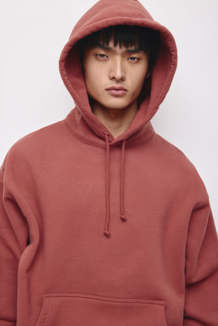 Men's Heavyweight Hoodie in Mahogany