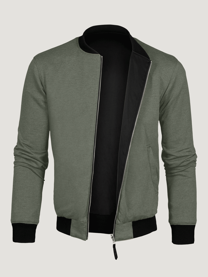 Reversible Bomber Jackets | Men's Jacket in Mercury Green + Black