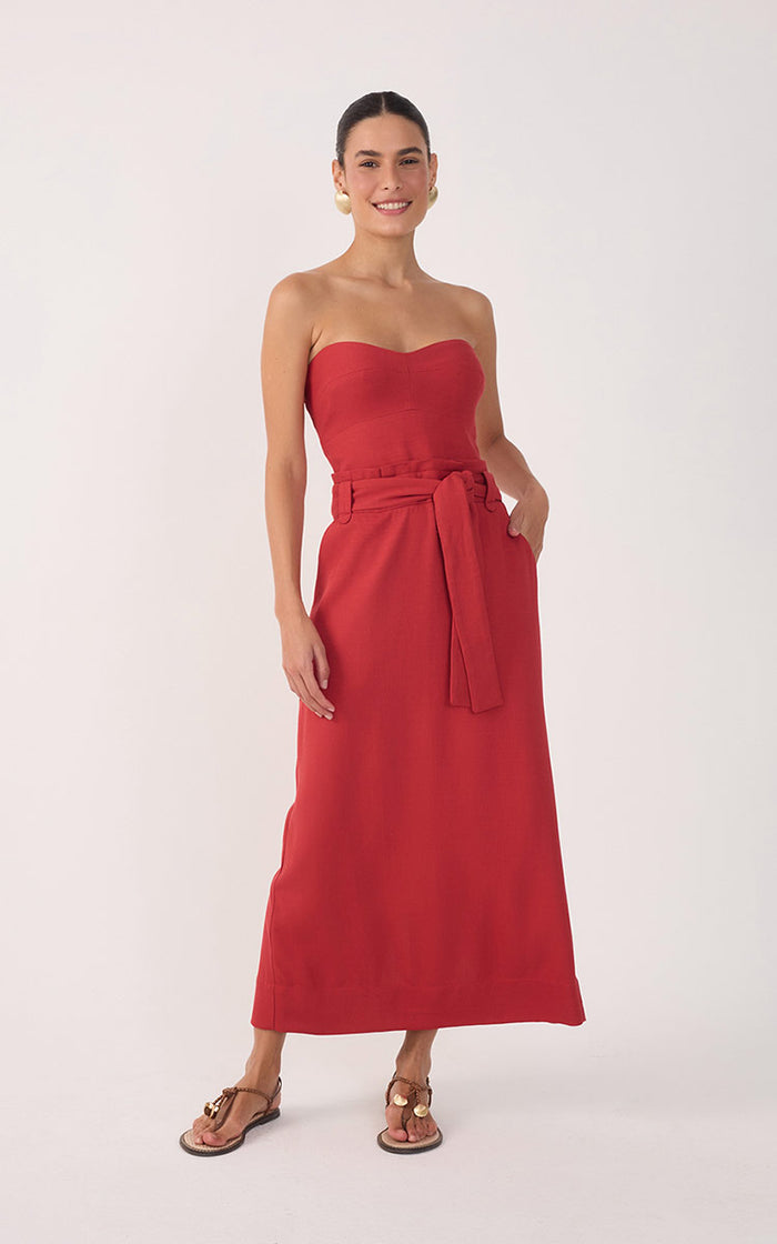 Midi Strapless Dress_2