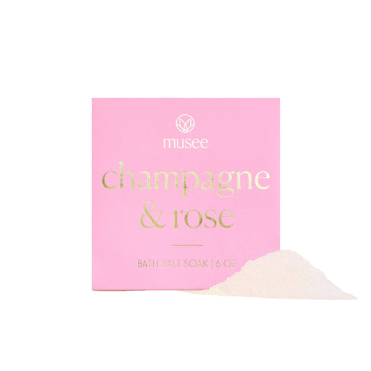 Mini Bath Salt Soak 6oz-Champagne & Rose