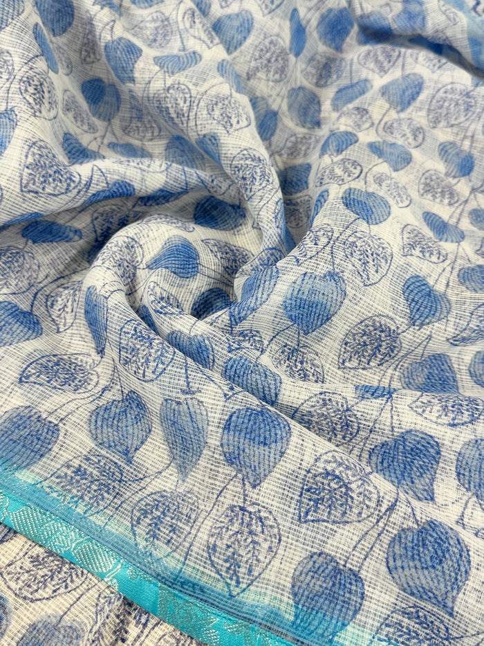 Mishrita Sky Blue Kota Saree