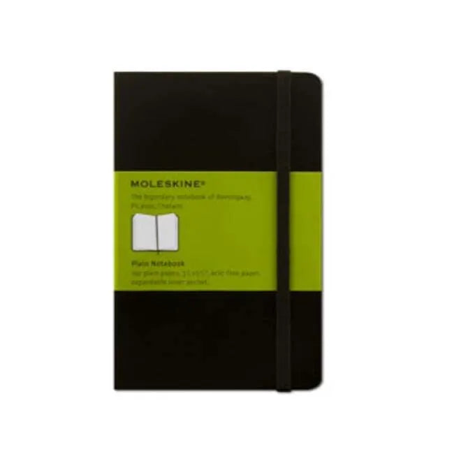 Moleskine Plain Pocket Notebook - Black