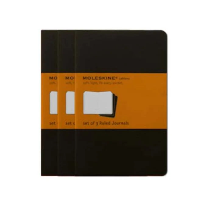 Moleskine Ruled Cahier - Pack of 3 Journals