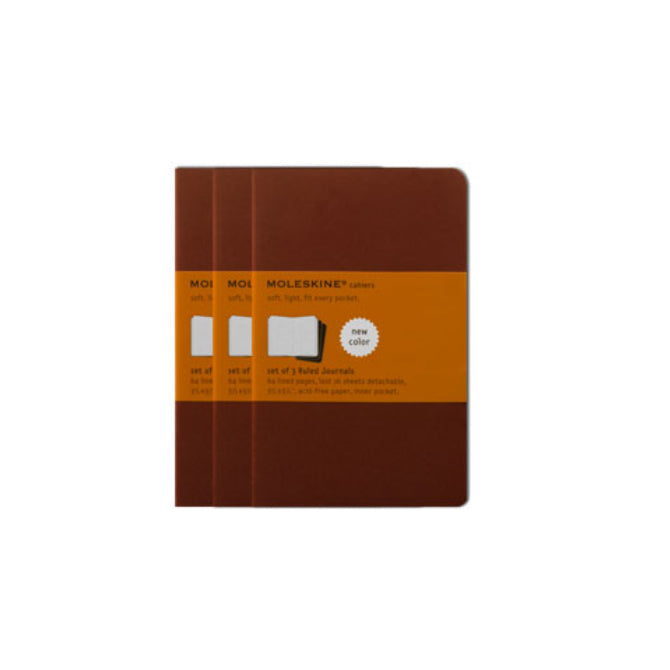Moleskine Ruled Cahier - Pack of 3 Journals