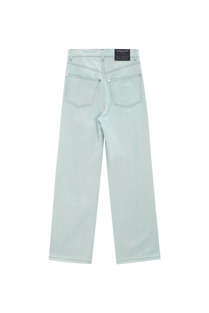 【MOMMANWA モンマンワ】TIGER DAMAGED DENIM PANTS