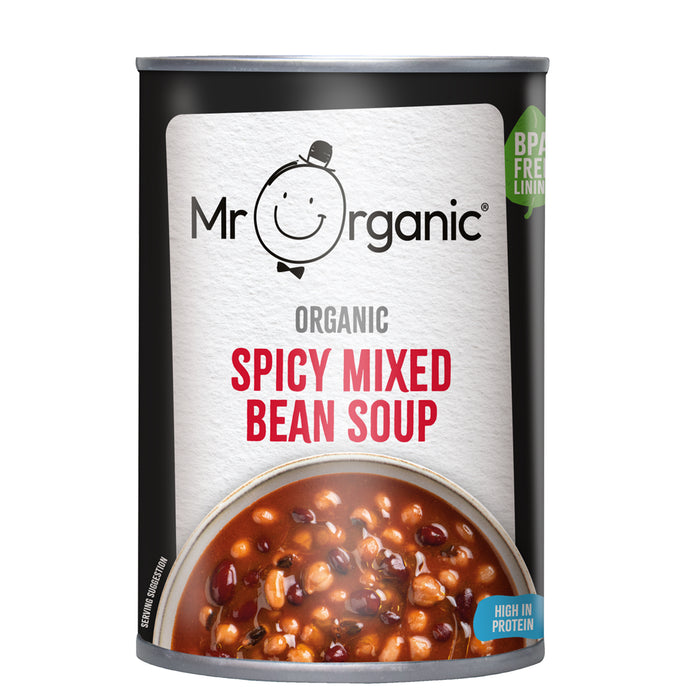 Mr Organic Organic Spicy Mixed Bean Soup 400g