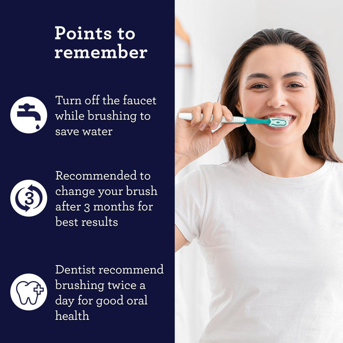 Multi-Action Toothbrush with Tongue Cleaner - Pack of 8 - GuruNanda