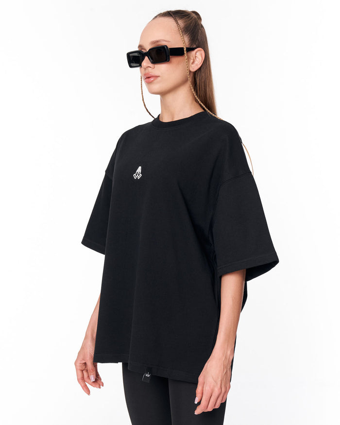 Namaste Streetwear Black Oversized T-Shirt with bold back statement print