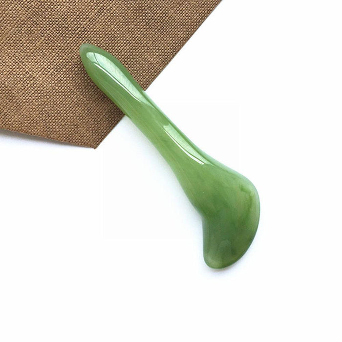 Natural Jade Roller And Gua Sha Set For Facial Depuffing And Sculpting