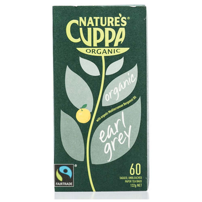 Nature's Cuppa Organic Earl Grey - 60 Tea Bags - L'Organic
