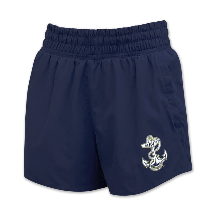 Navy Anchor Women's Under Armour Flex Woven Short (Navy)