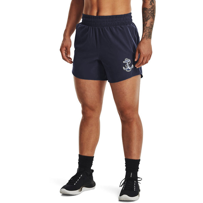 Navy Anchor Women's Under Armour Flex Woven Short (Navy)