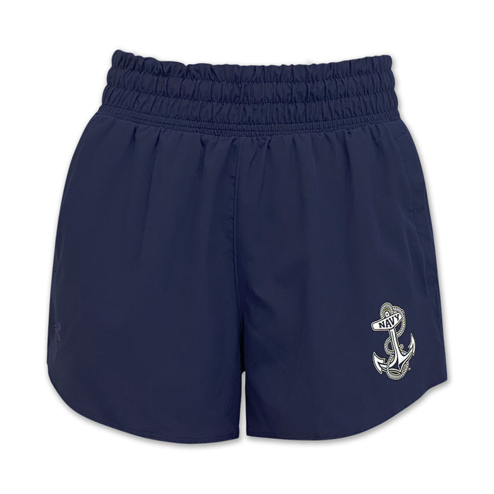 Navy Anchor Women's Under Armour Flex Woven Short (Navy)