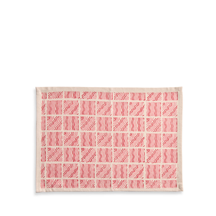 Neem Placemat in Ruby Red