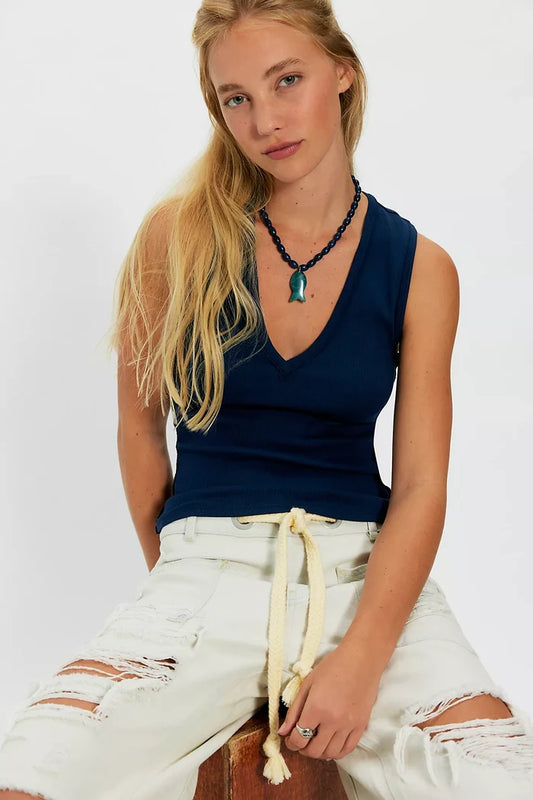 Neria Tank - Deep Iris
