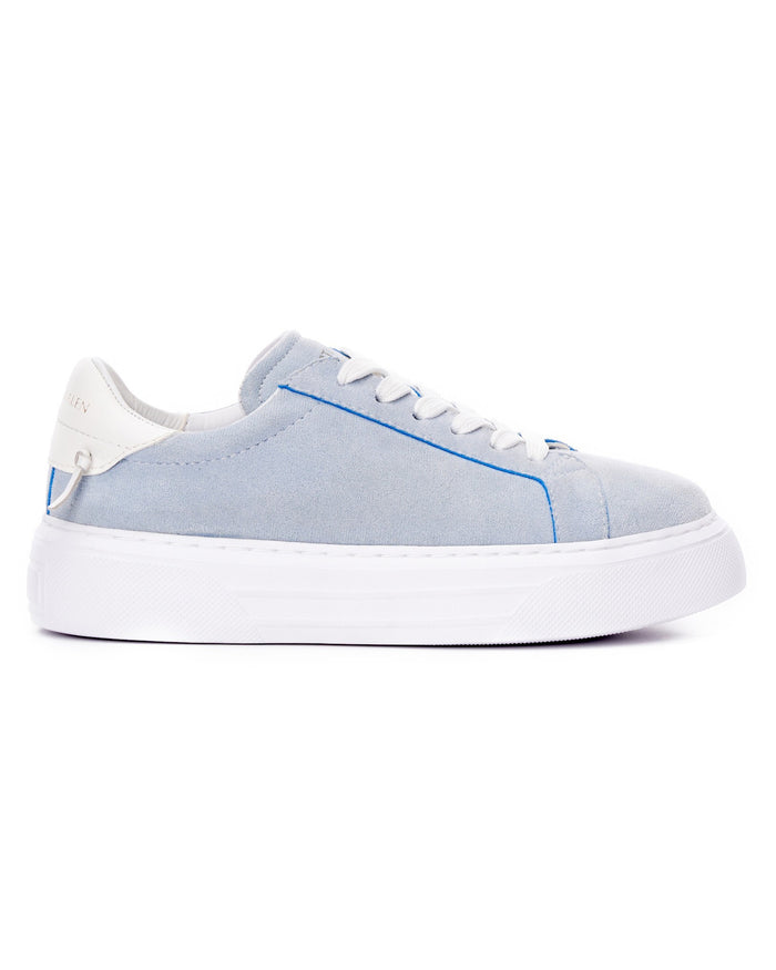 Node High Street Women's Denim Blue Sneakers Suede Edition