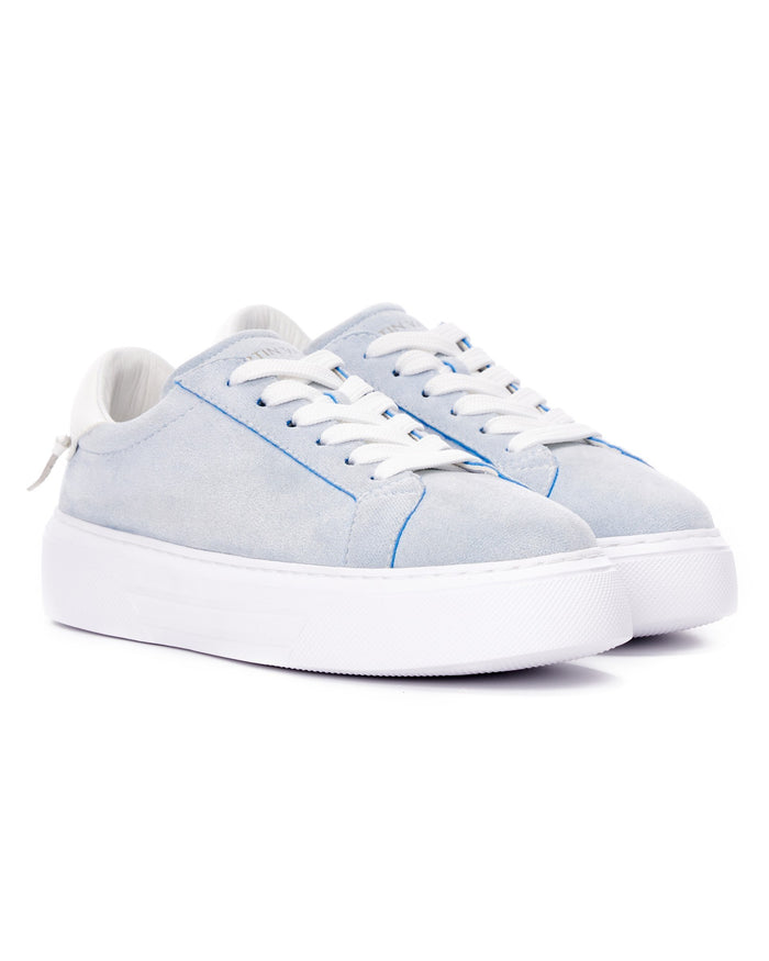 Node High Street Women's Denim Blue Sneakers Suede Edition (2)