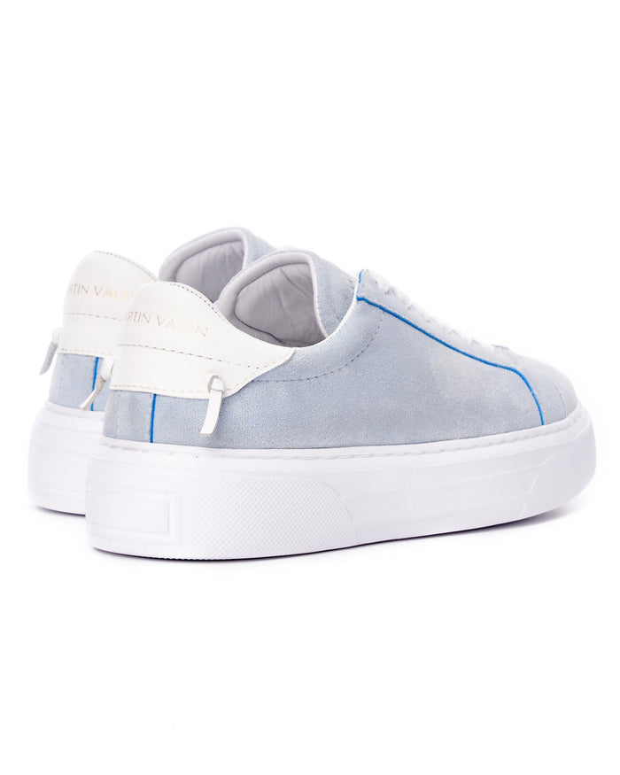 Node High Street Women's Denim Blue Sneakers Suede Edition (3)