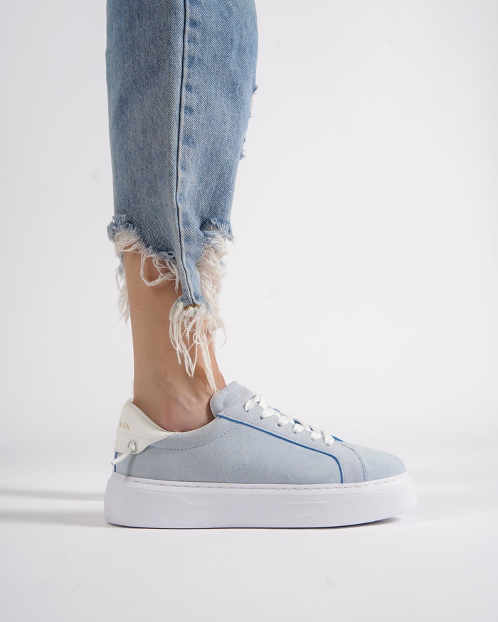 Node High Street Women's Denim Blue Sneakers Suede Edition (5)