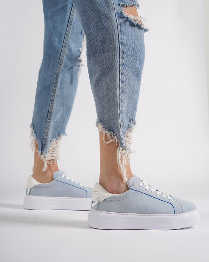 Node High Street Women's Denim Blue Sneakers Suede Edition (7)