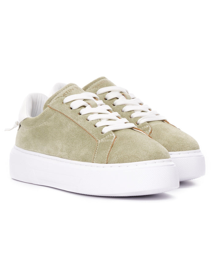 Node High Street Women's Khaki Sneakers Suede Edition (2)