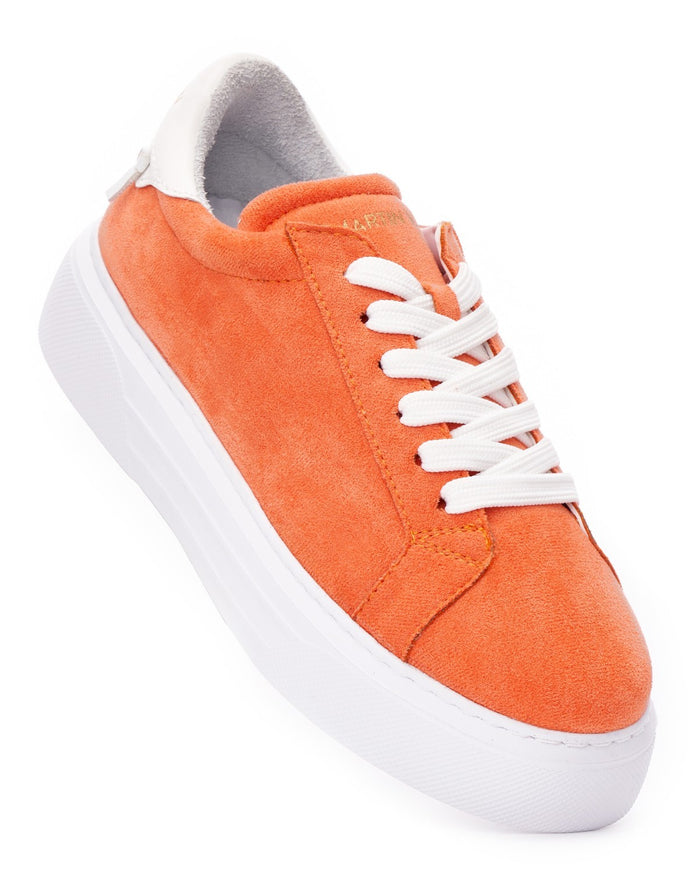 Node High Street Women's Orange Sneakers Suede Edition (2)