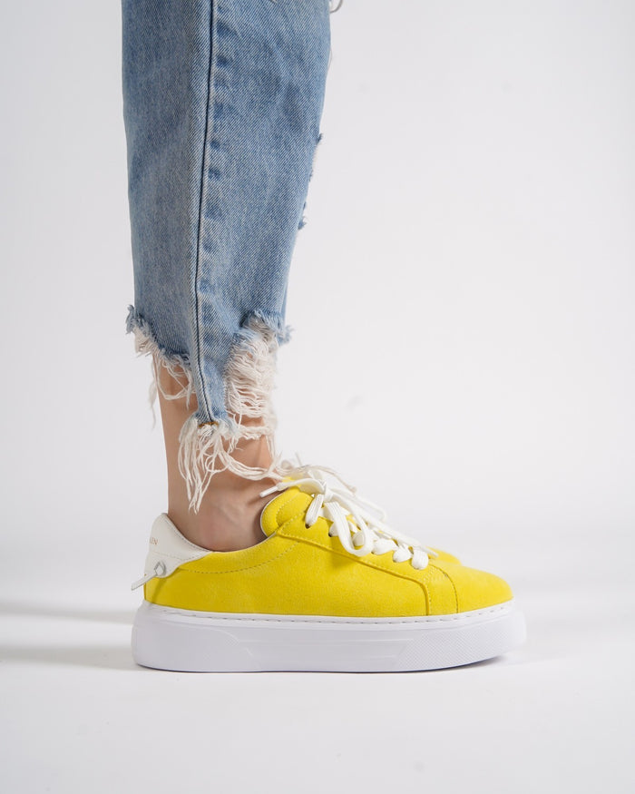 Node High Street Women's Yellow Sneakers Suede Edition (5)