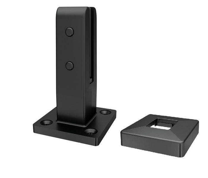 Non Conductive Pool Fence Spigot - Insuluxe - Base Plated Insulated Spigot - Matt Black - Image 1