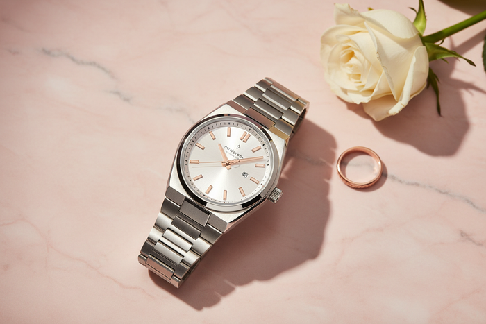 Nordgreen Succession Silver Rose Gold Flat Lay Lifestyle