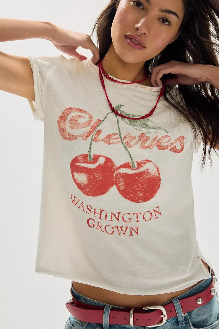 Nova Tee Graphic -Cherry Combo