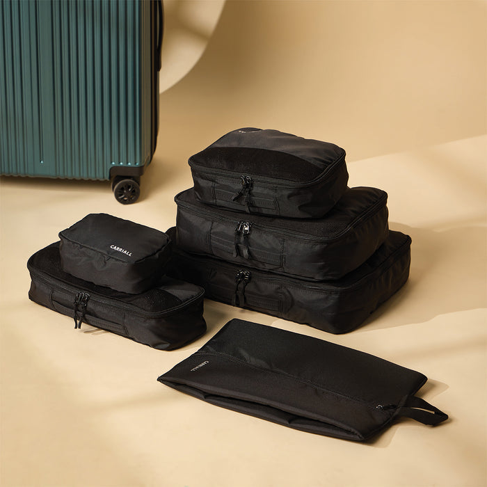 Packing Cubes Set of 6, luggage organizers for efficient suitcase packing