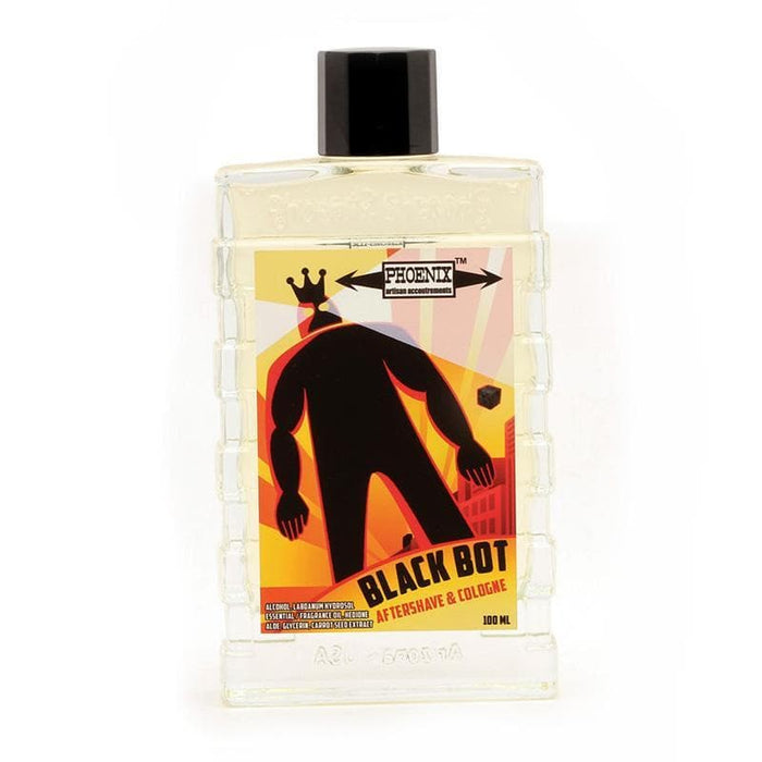 Phoenix Shaving | Black Bot Aftershave & Cologne - Epic 60's Musk!