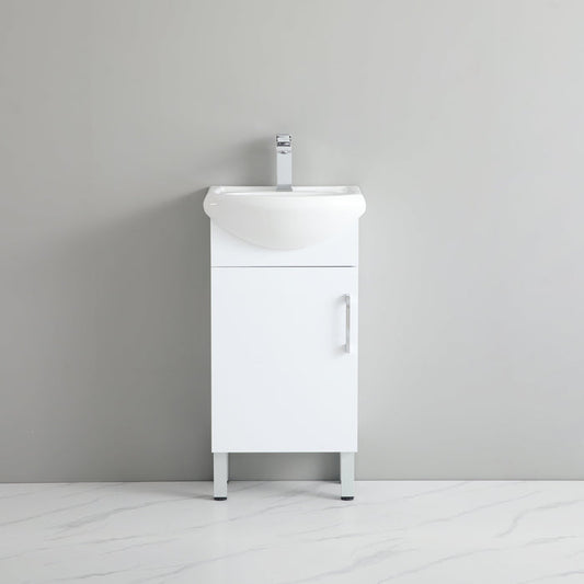 Polyurethane MDF Slim Floor Vanity 450*360*870mm