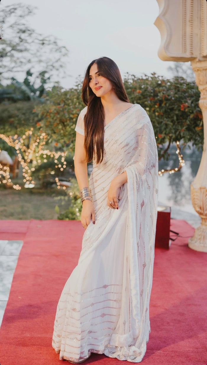Pure Kamdani Mukaish: Bano