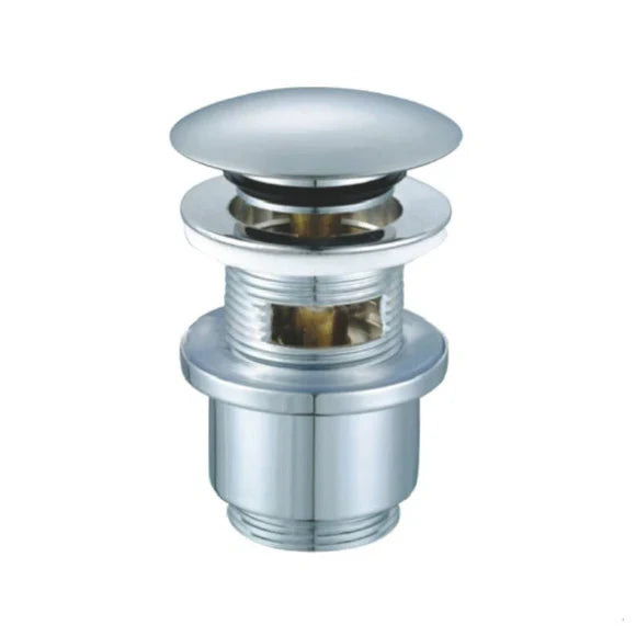 Push-Button Sink Stopper with Overflow 32mm
