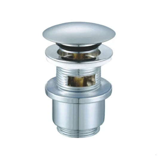 Push-Button Sink Stopper with Overflow 32mm
