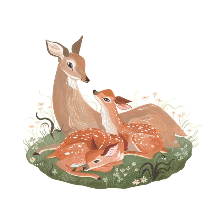 Deer Family (12x12)